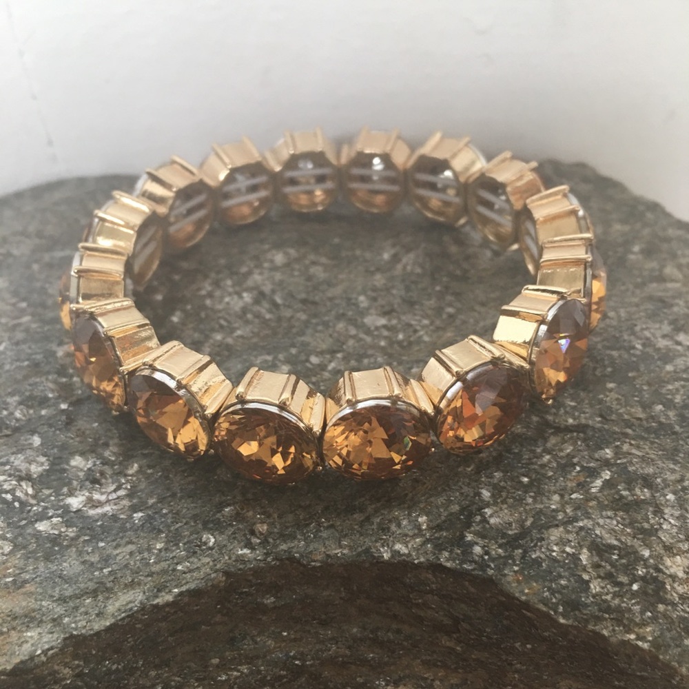 Amber Rhinestone Bracelet!